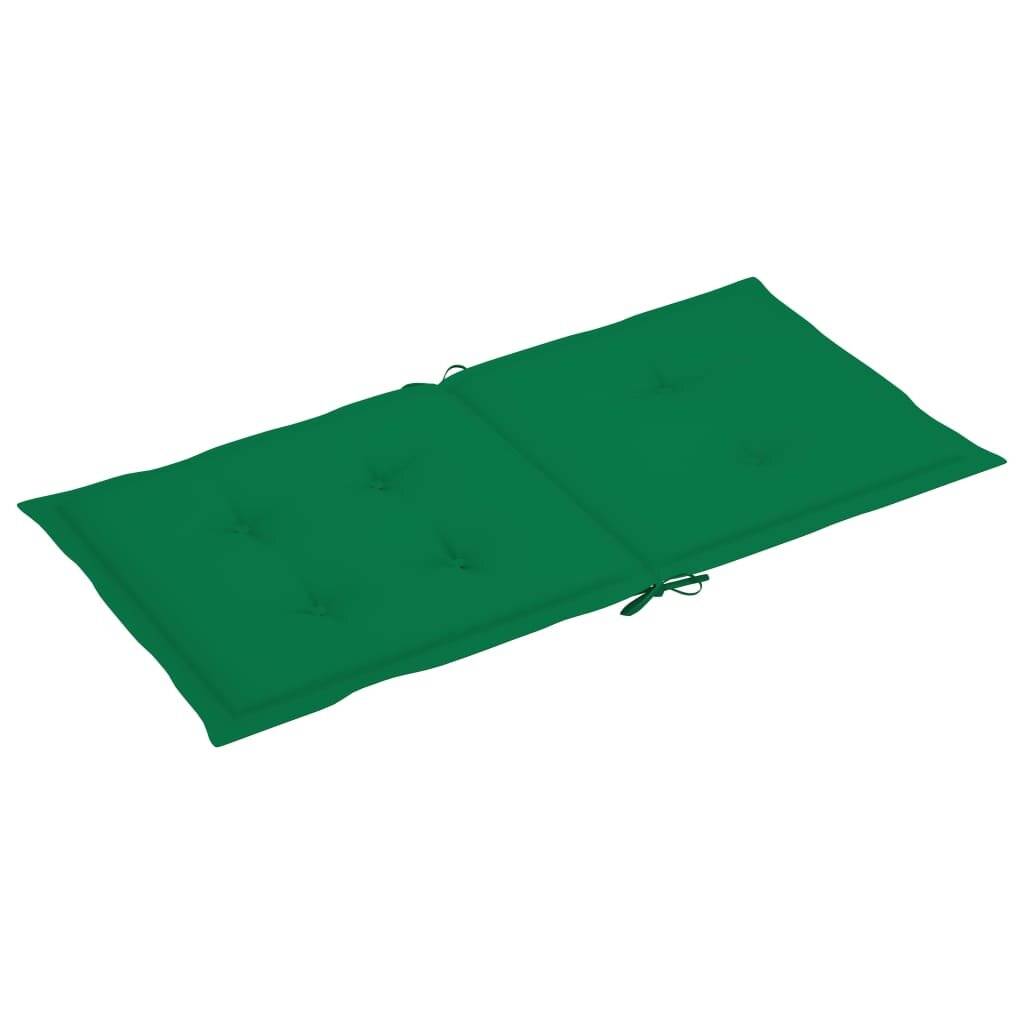 Gartenstuhlauflagen 6 Stk. Grün 100x50x4 cm-3