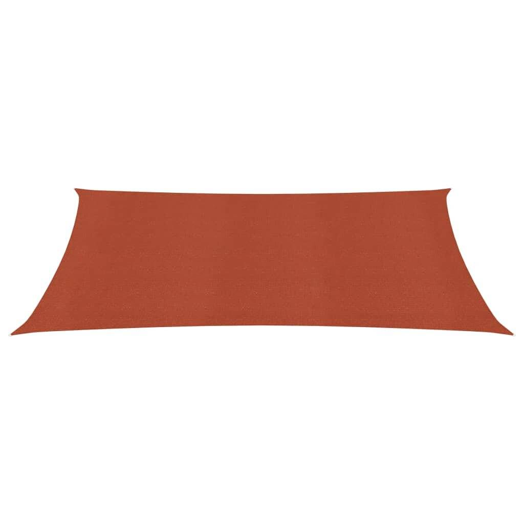 Sonnensegel 160 g/m² Terrakottarot 6x8 m HDPE-3