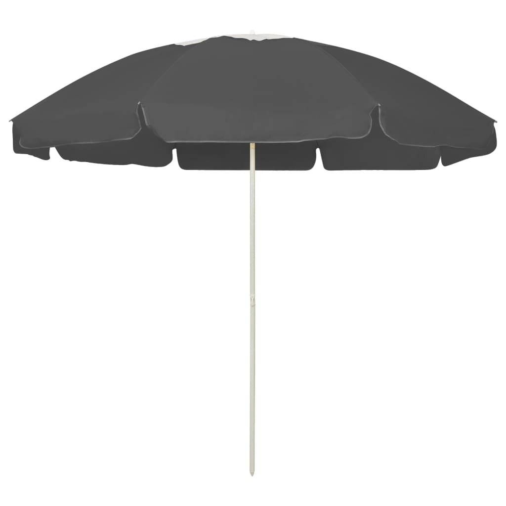 Strandschirm Anthrazit 240 cm-0