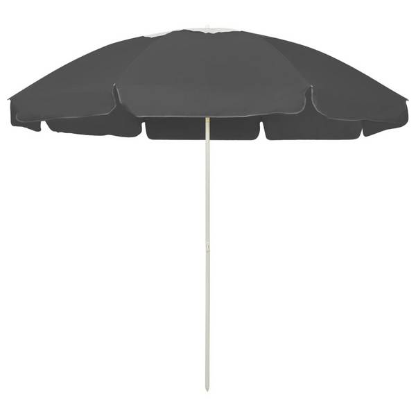 Strandschirm Anthrazit 240 cm