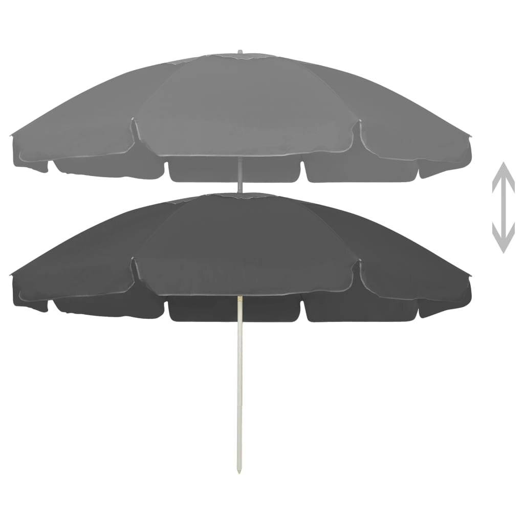 Strandschirm Anthrazit 240 cm-1