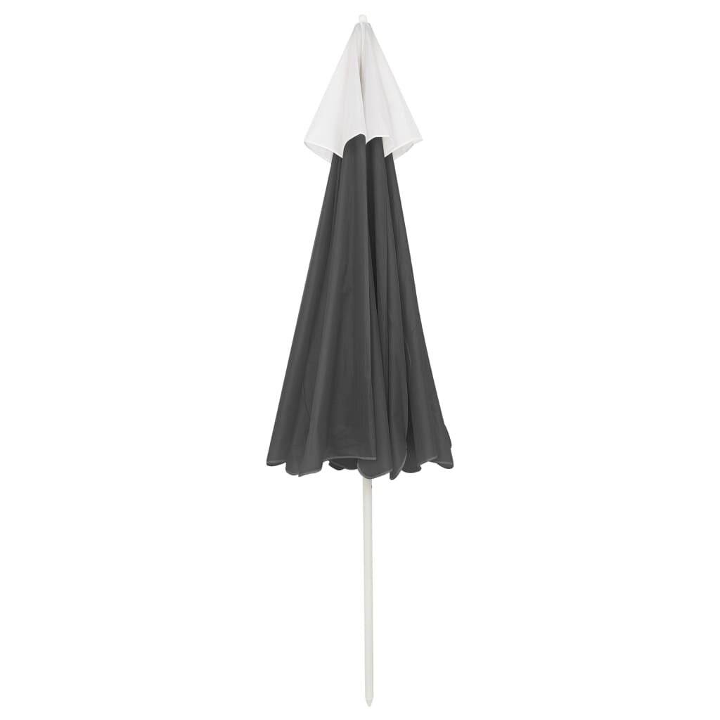 Strandschirm Anthrazit 240 cm-3