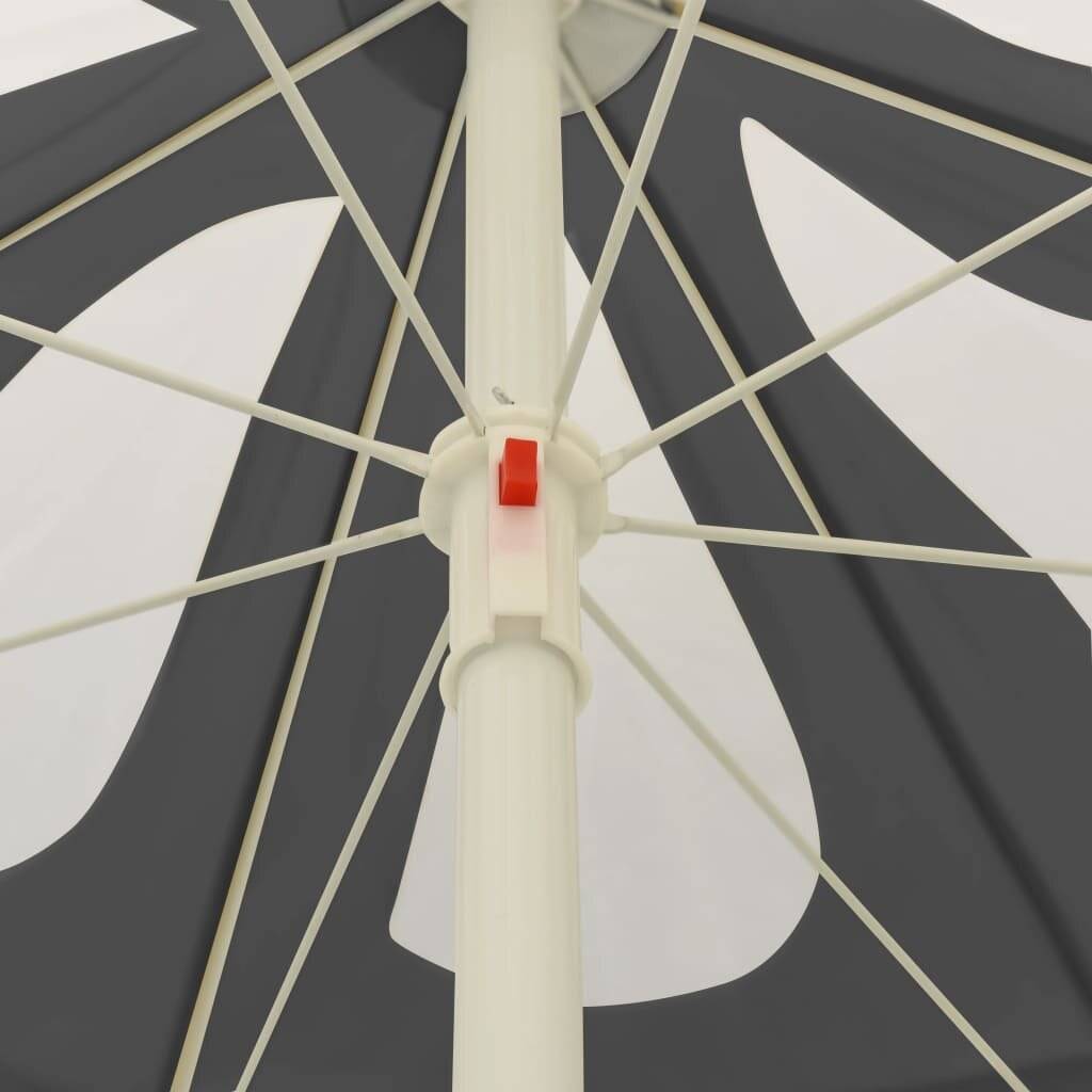 Strandschirm Anthrazit 240 cm-4