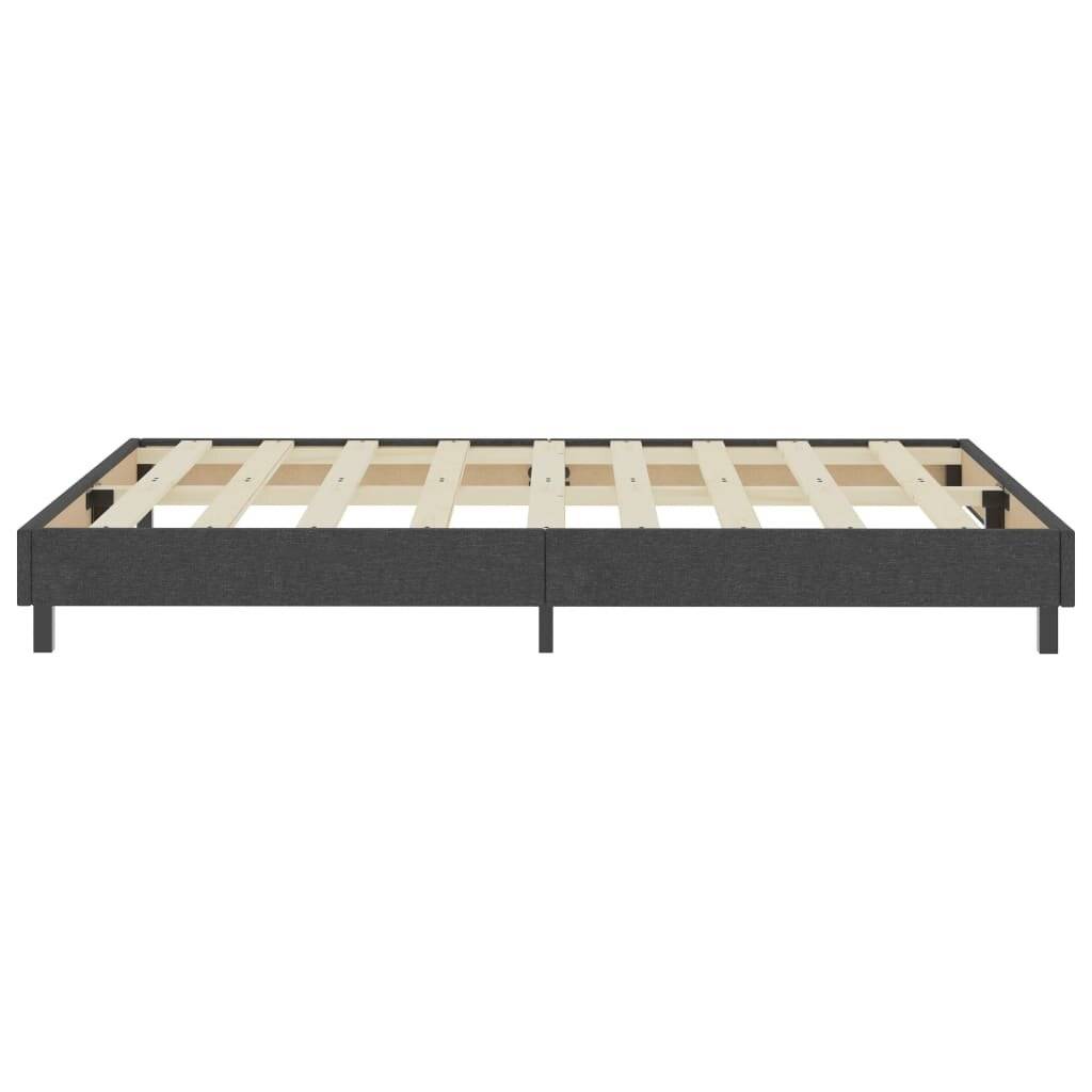 Boxspringbett Dunkelgrau Stoff 180x200 cm-5