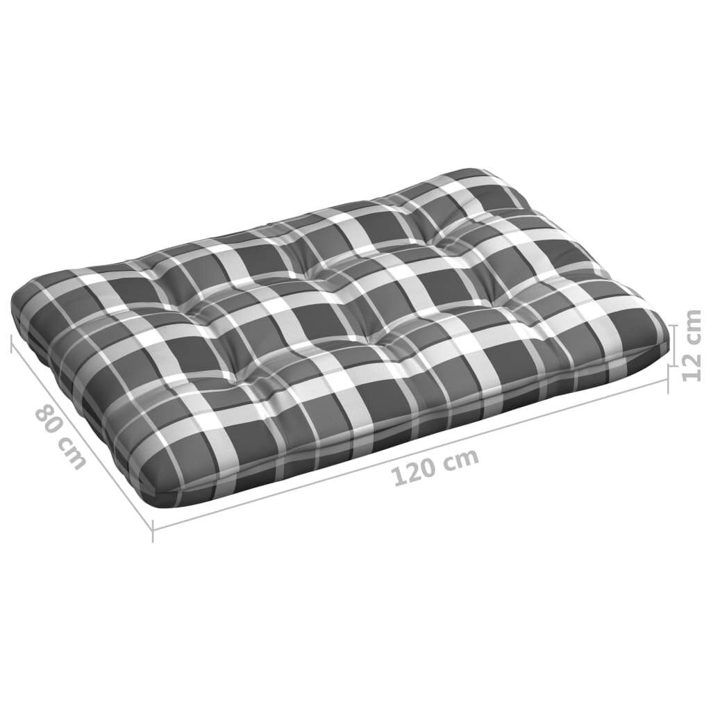 Symbolbild für Palettensofa-Auflagen 5 Stk. Grau Karomuster