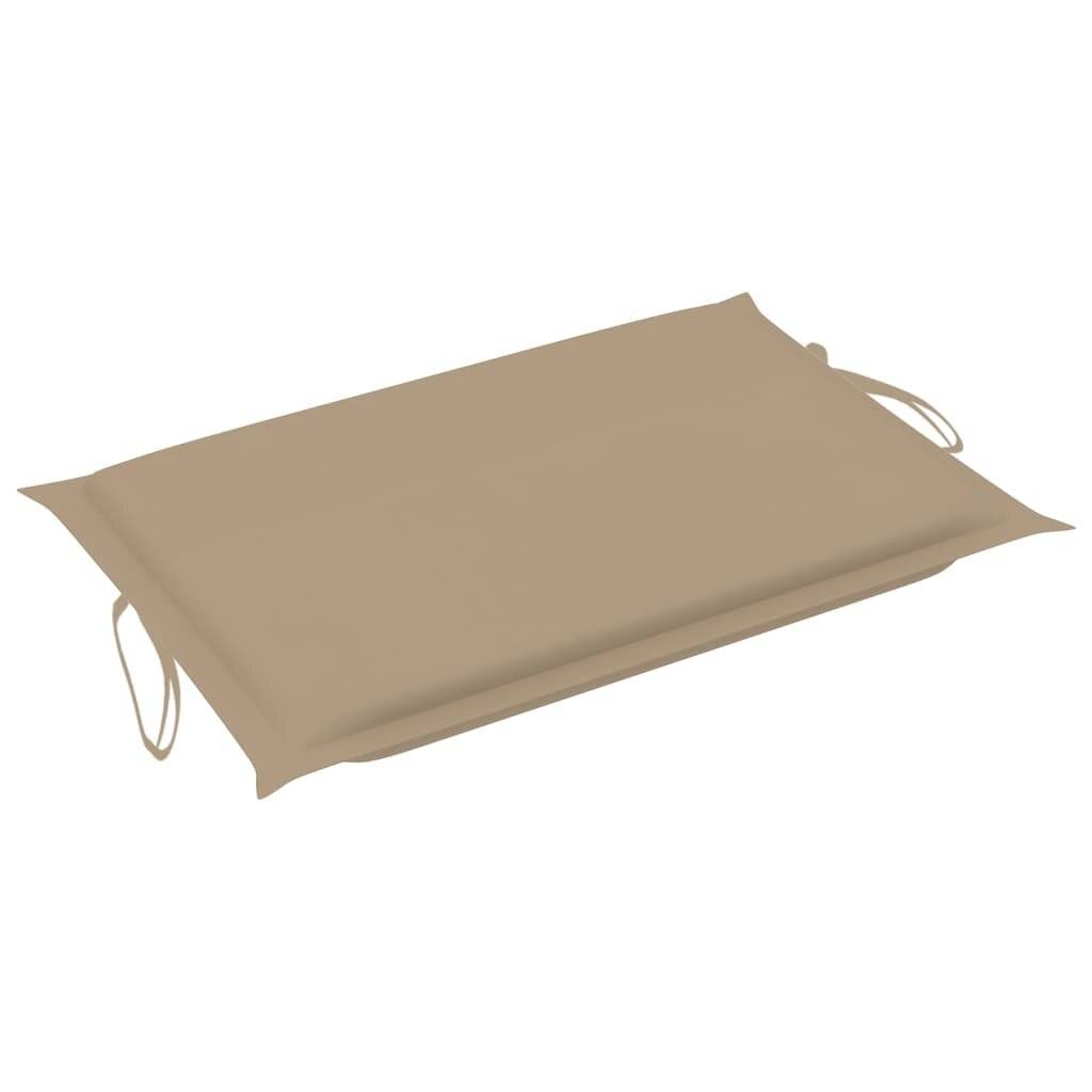 vidaXL Sonnenliegen-Auflage Beige 186x58x4 cm Oxford-Gewebe-6