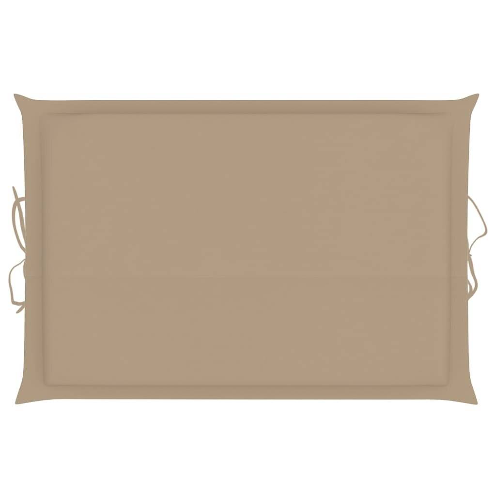 Symbolbild für vidaXL Sonnenliegen-Auflage Beige 186x58x4 cm Oxford-Gewebe
