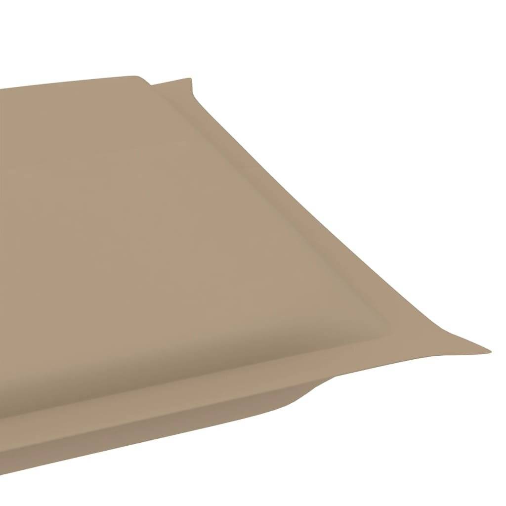 Symbolbild für vidaXL Sonnenliegen-Auflage Beige 186x58x4 cm Oxford-Gewebe
