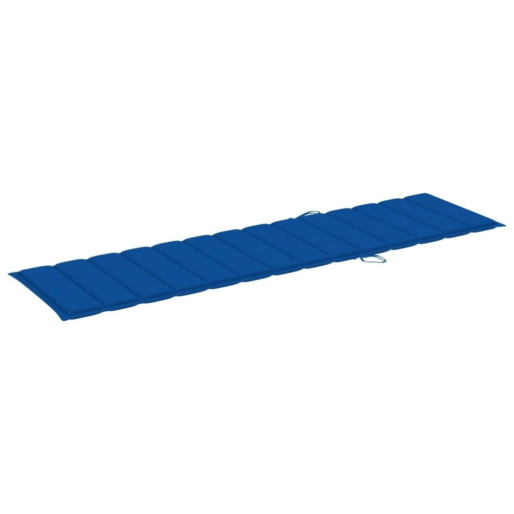 Sonnenliegen-Auflage Königsblau 200x50x4 cm Stoff-2