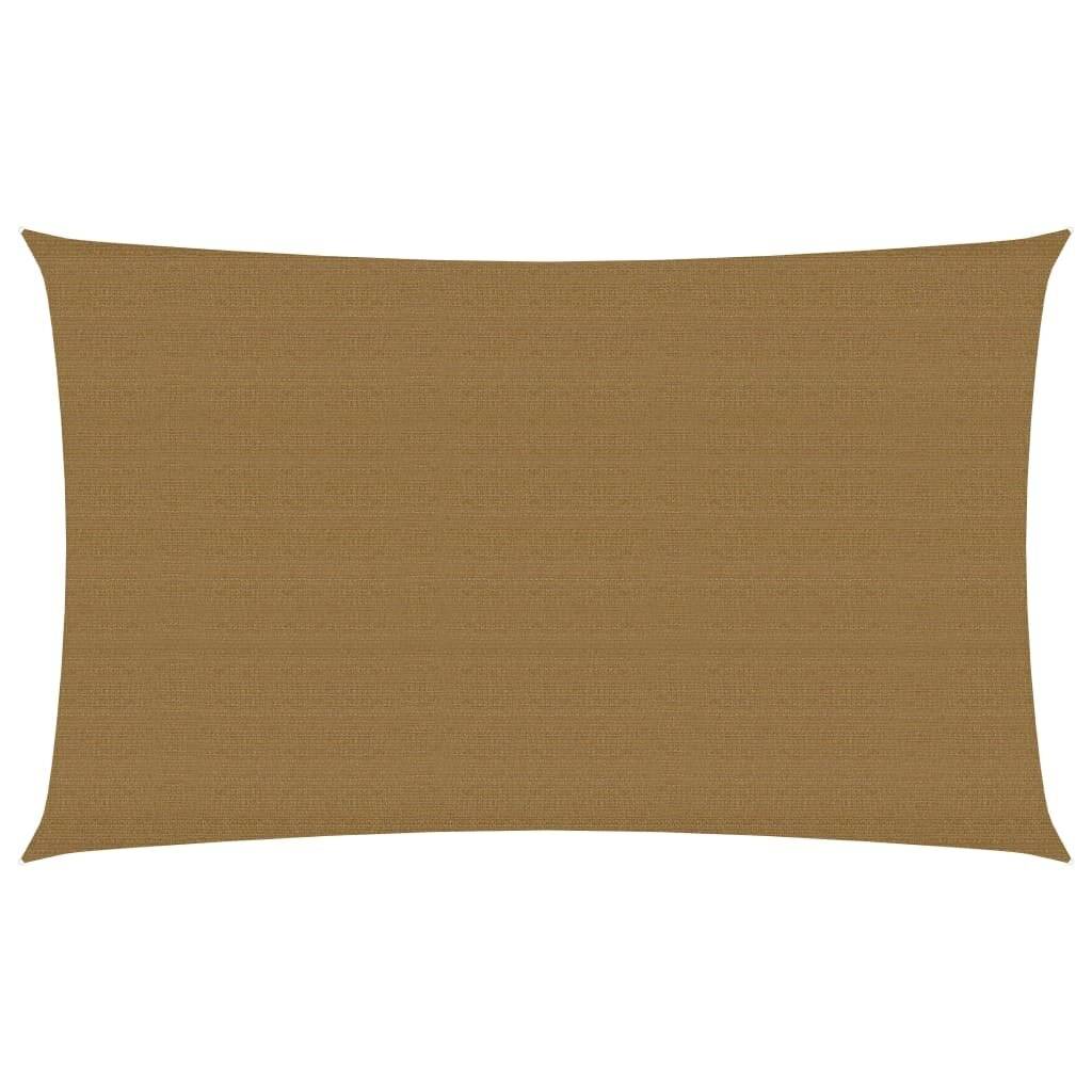 Sonnensegel 160 g/m² Taupe 2,5x5 m HDPE-0