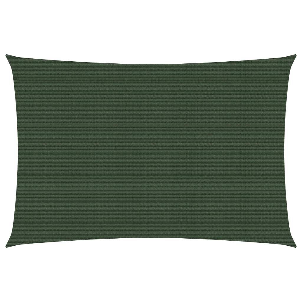 Sonnensegel 160 g/m² Dunkelgrün 2,5x4,5 m HDPE-0