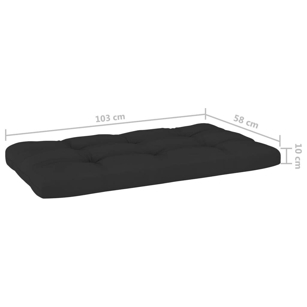 Symbolbild für vidaXL Palettenkissen 3-tlg. Schwarz Stoff