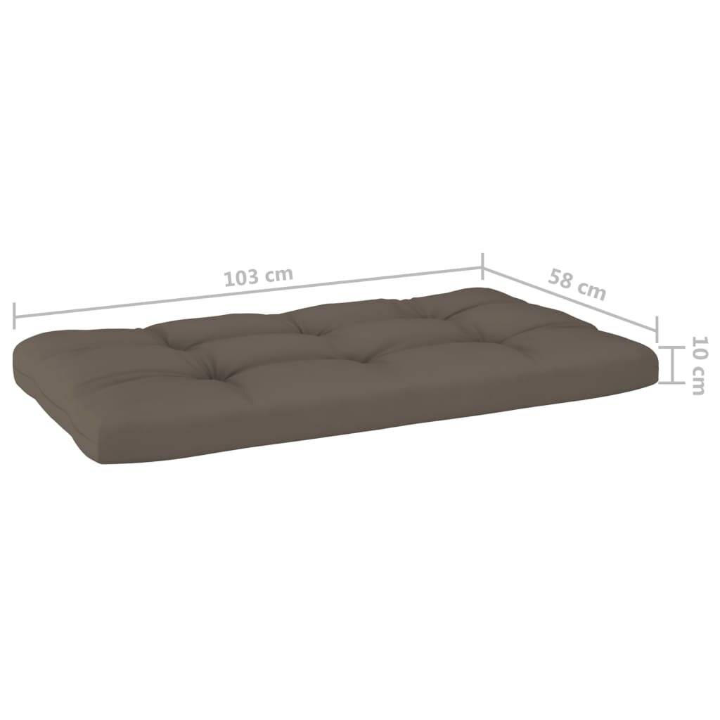 Symbolbild für vidaXL Palettenkissen 3-tlg. Taupe Stoff