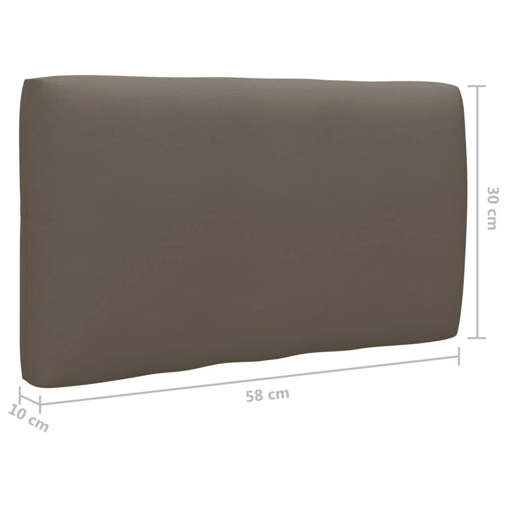Symbolbild für vidaXL Palettenkissen 3-tlg. Taupe Stoff