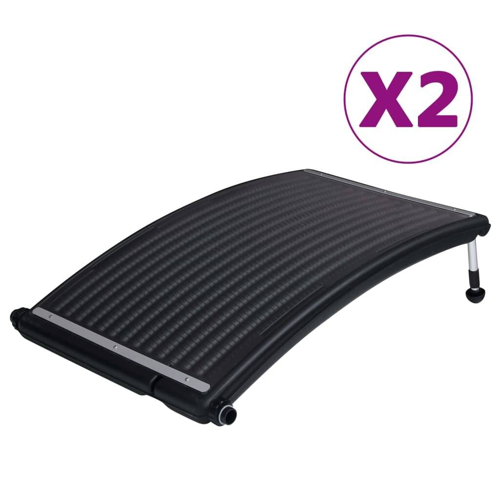 Gebogene Solar-Heizungen für Pool 2 Stk. 110x65 cm-0
