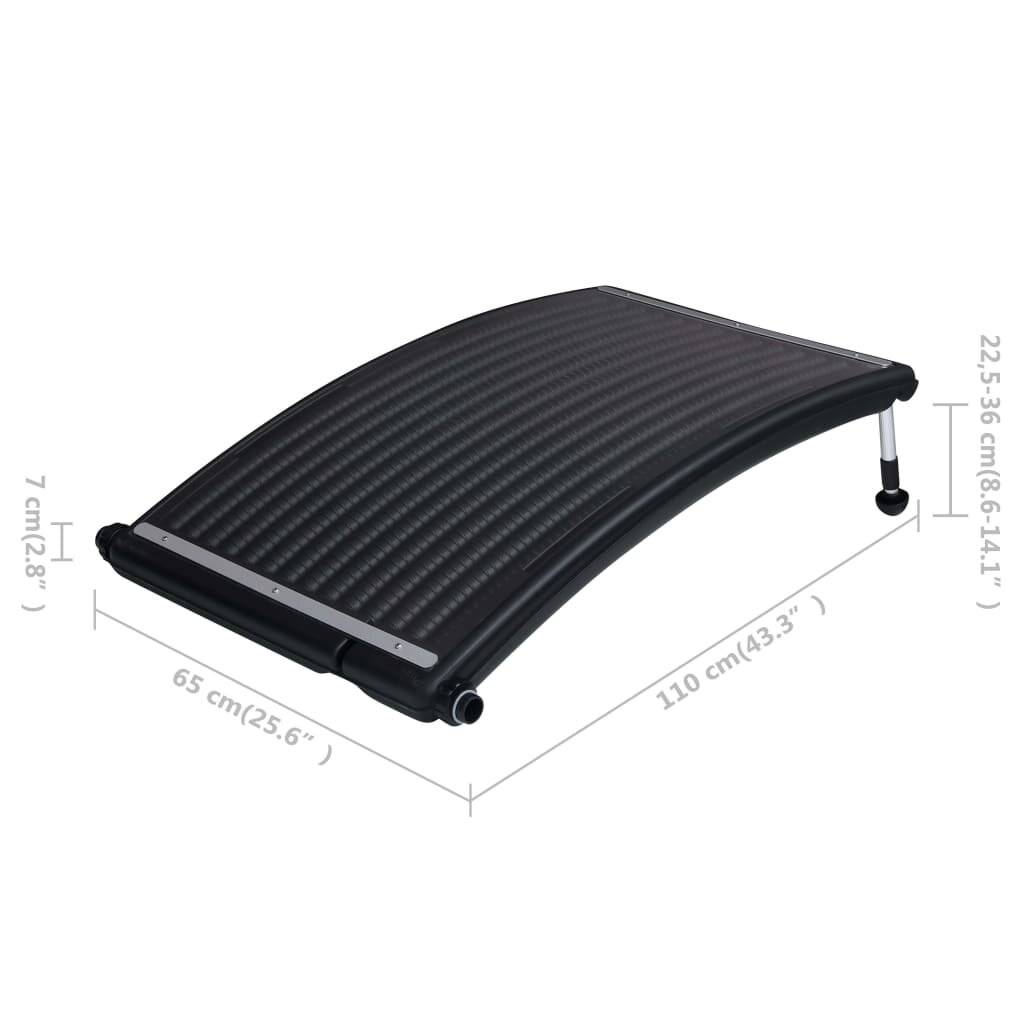 Symbolbild für Gebogene Solar-Heizungen für Pool 2 Stk. 110x65 cm