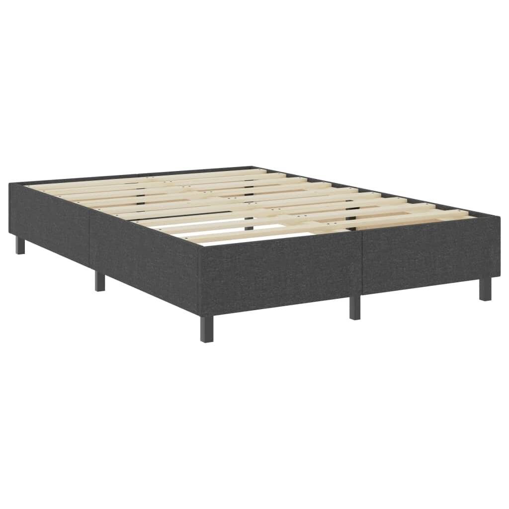 Boxspringbett Dunkelgrau Stoff 160x200 cm-2