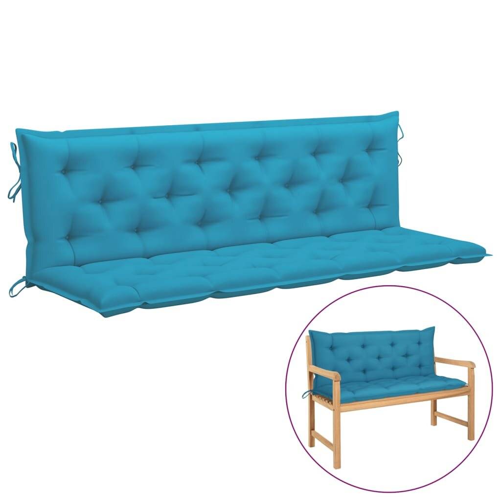 Auflage für Hollywoodschaukel Hellblau 180 cm Stoff-0