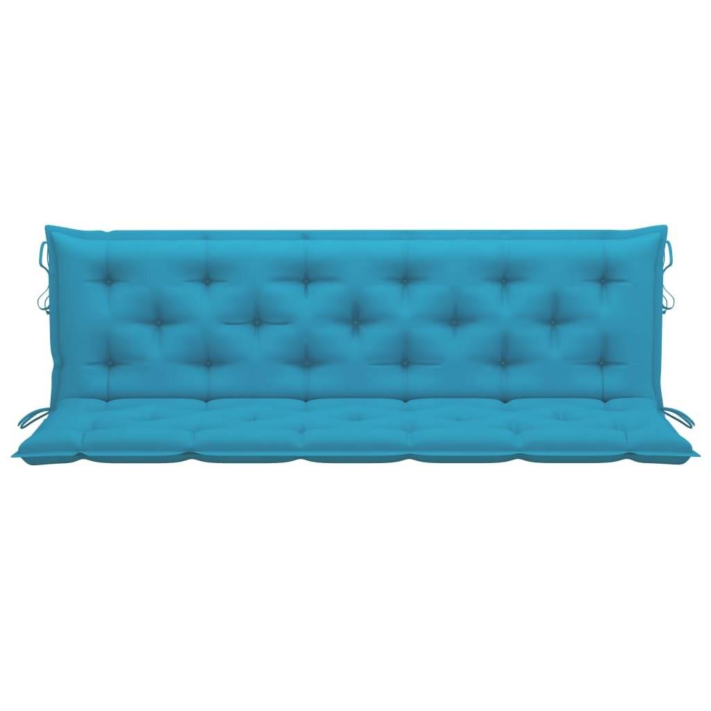 Auflage für Hollywoodschaukel Hellblau 180 cm Stoff-1