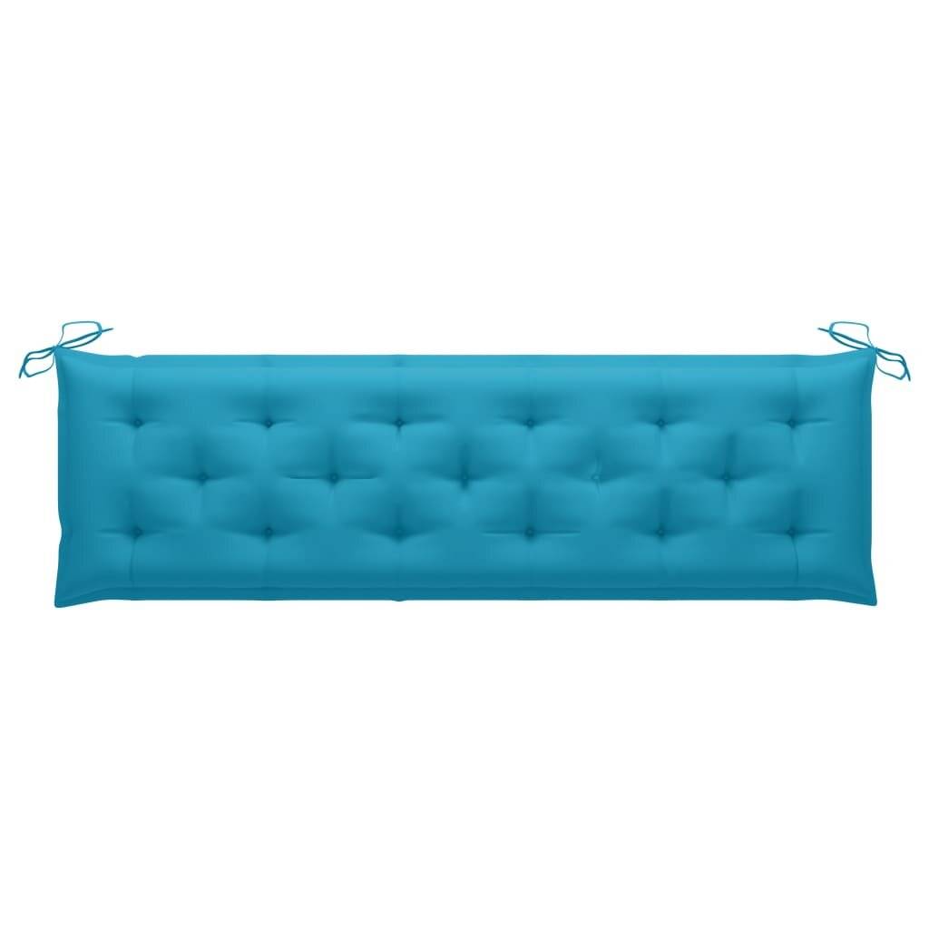 Auflage für Hollywoodschaukel Hellblau 180 cm Stoff-2