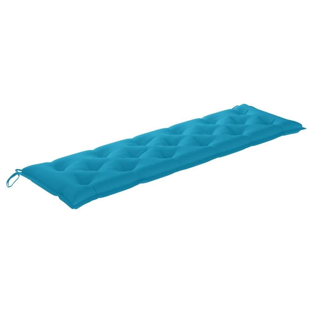 Auflage für Hollywoodschaukel Hellblau 180 cm Stoff-3