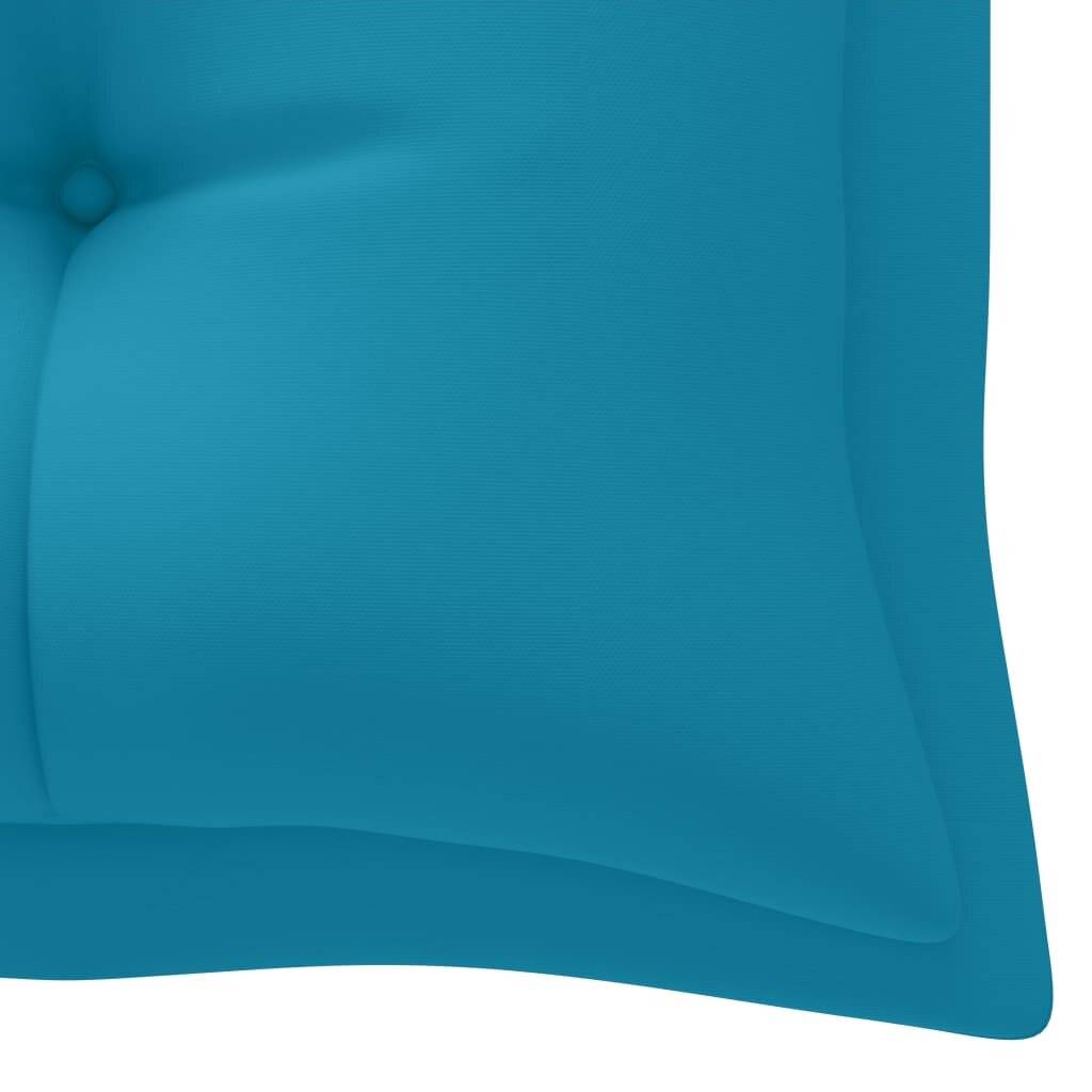 Auflage für Hollywoodschaukel Hellblau 180 cm Stoff-4