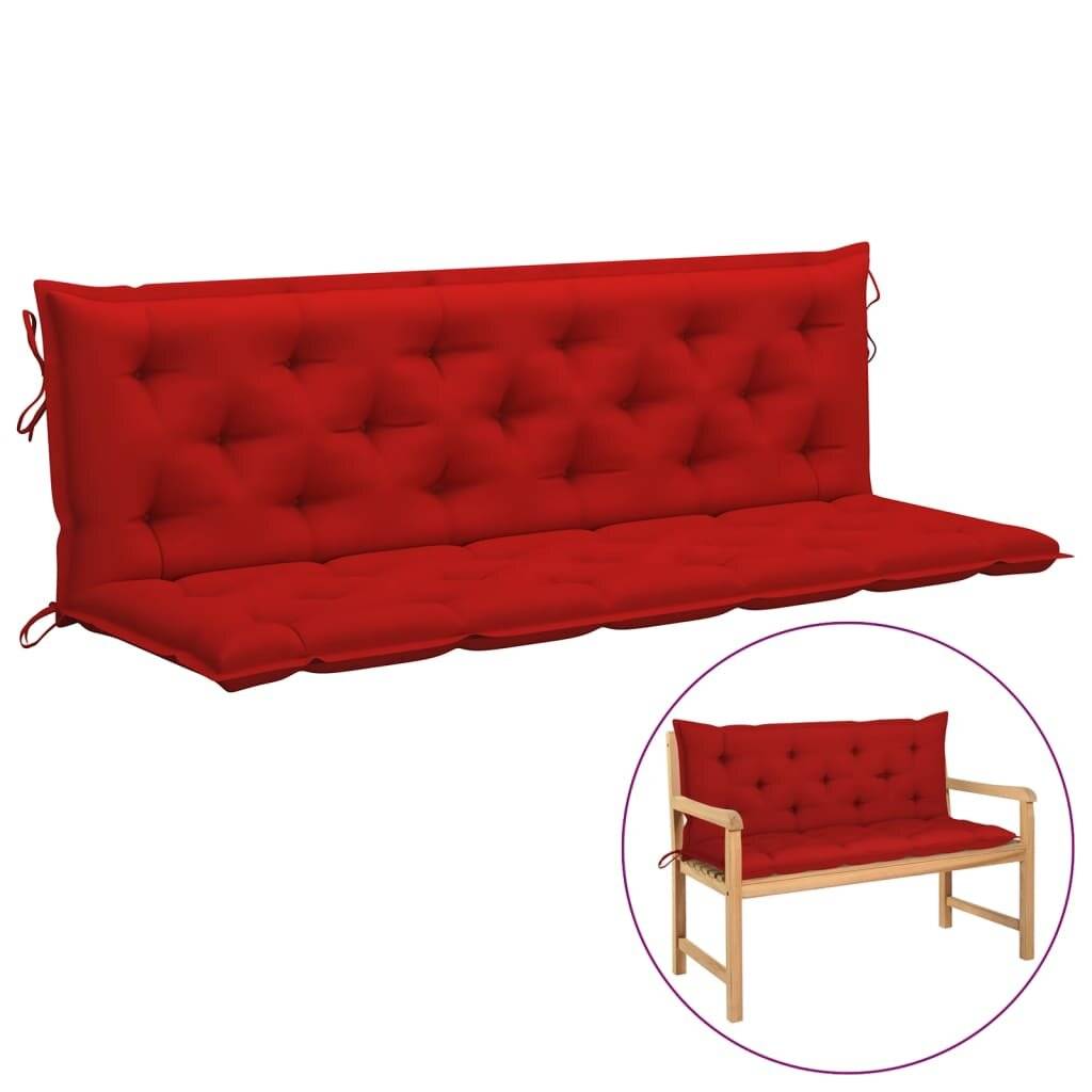 Auflage für Hollywoodschaukel Rot 180 cm Stoff-0