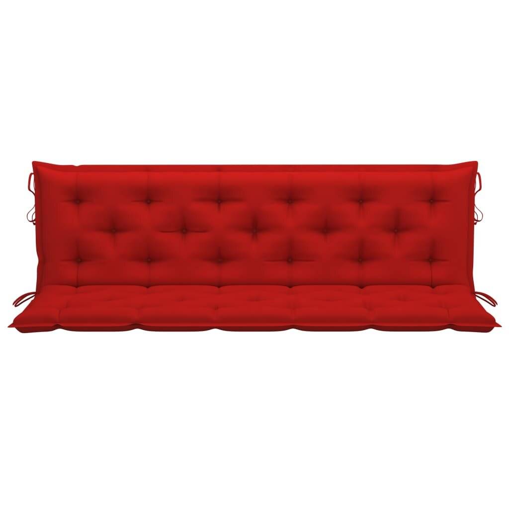 Auflage für Hollywoodschaukel Rot 180 cm Stoff-1