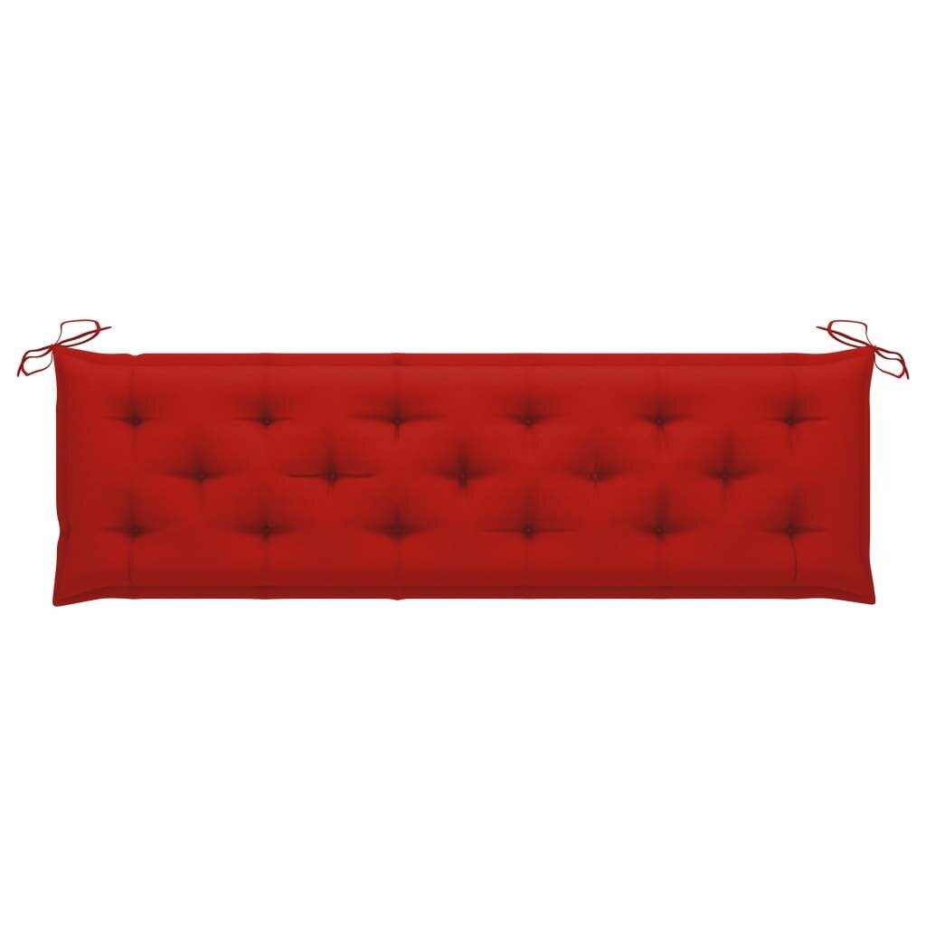 Auflage für Hollywoodschaukel Rot 180 cm Stoff-2