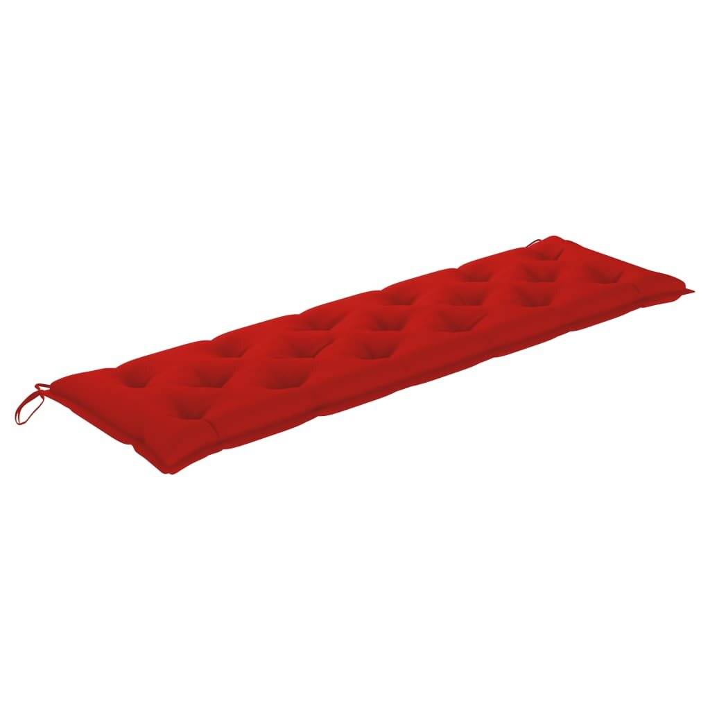 Auflage für Hollywoodschaukel Rot 180 cm Stoff-3