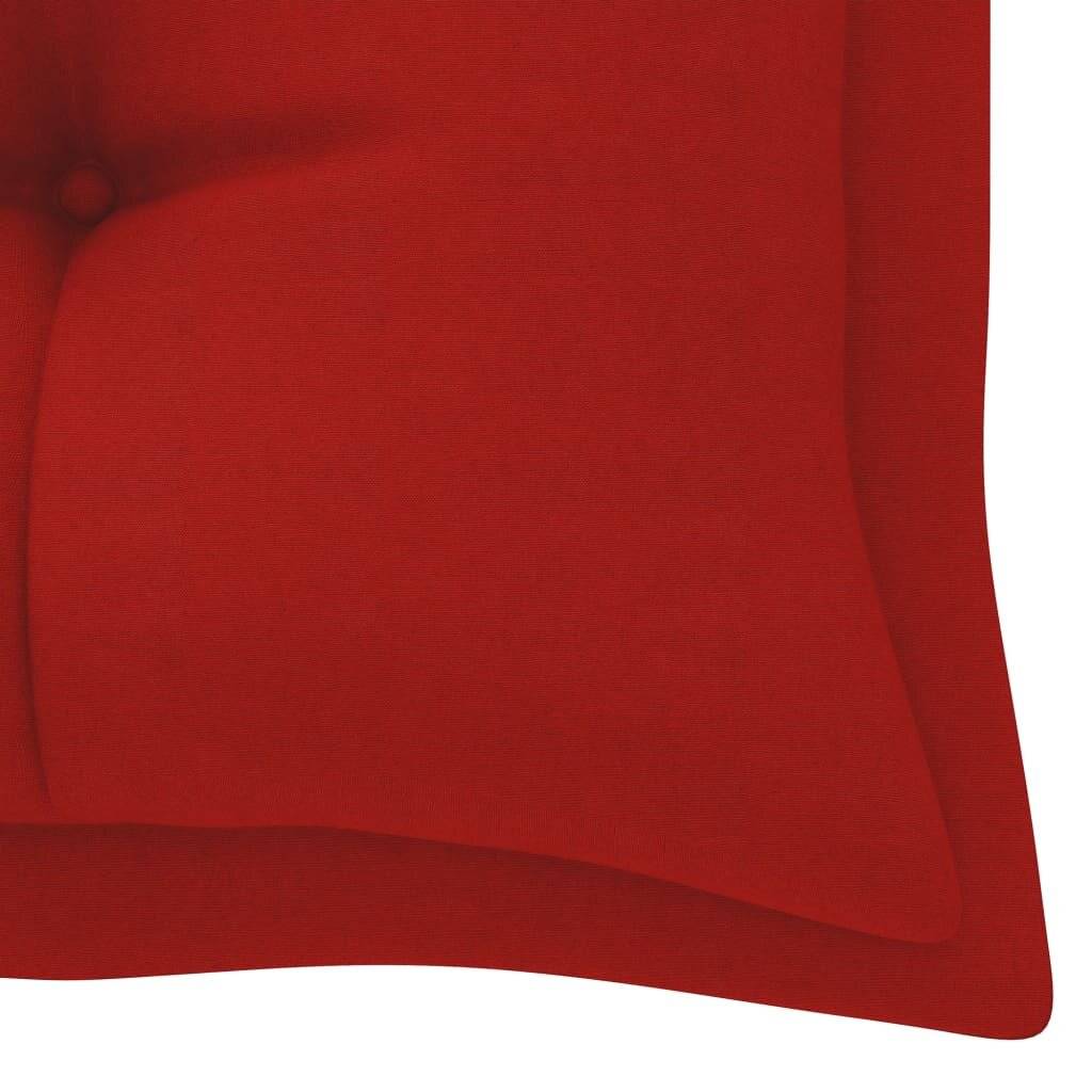 Auflage für Hollywoodschaukel Rot 180 cm Stoff-4