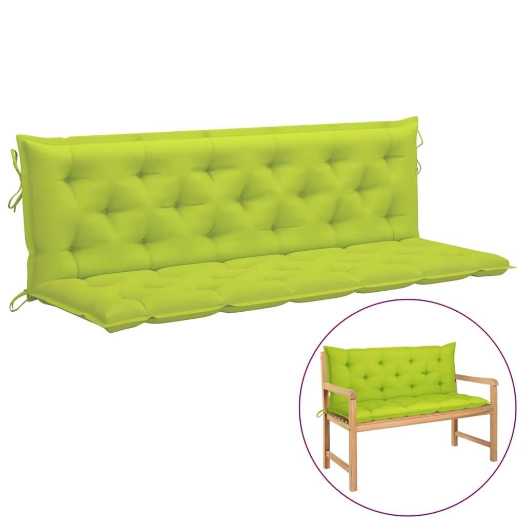 Auflage für Hollywoodschaukel Hellgrün 180 cm Stoff-0