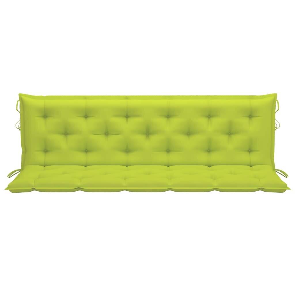 Auflage für Hollywoodschaukel Hellgrün 180 cm Stoff-1