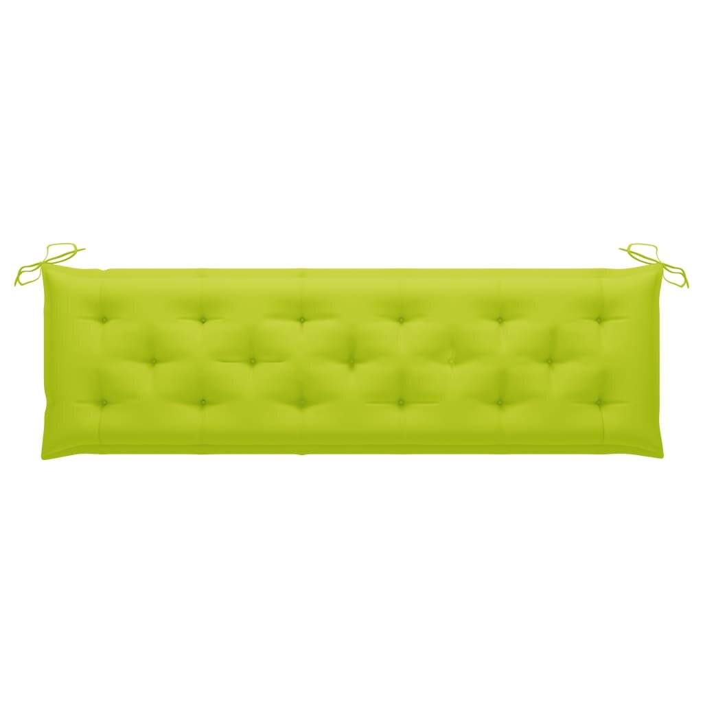 Auflage für Hollywoodschaukel Hellgrün 180 cm Stoff-2