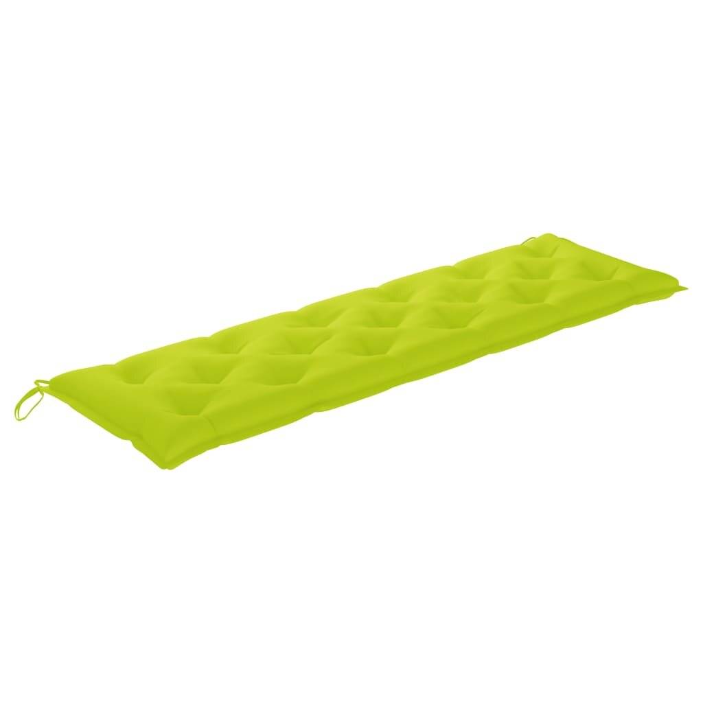 Auflage für Hollywoodschaukel Hellgrün 180 cm Stoff-3