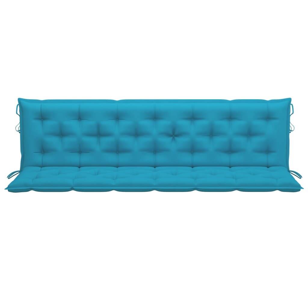 Auflage für Hollywoodschaukel Hellblau 200 cm Stoff-1