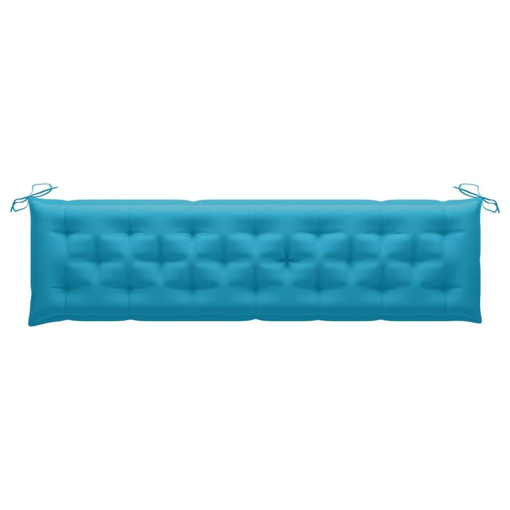 Auflage für Hollywoodschaukel Hellblau 200 cm Stoff-2