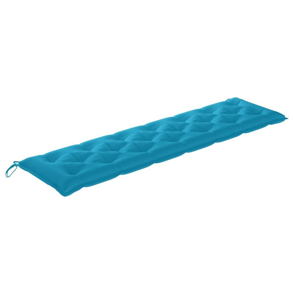 Auflage für Hollywoodschaukel Hellblau 200 cm Stoff-3