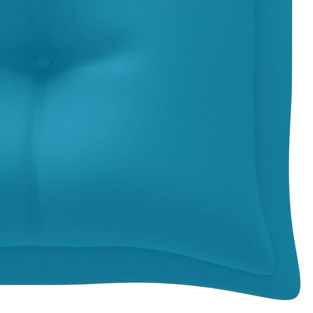 Auflage für Hollywoodschaukel Hellblau 200 cm Stoff-4