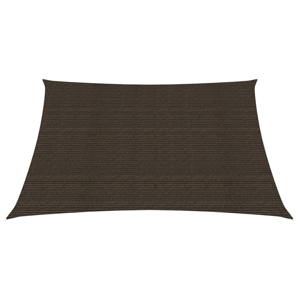 Sonnensegel 160 g/m² Braun 5x5 m HDPE-1