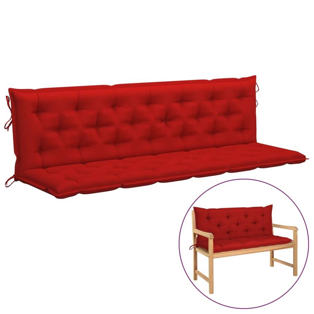 Auflage für Hollywoodschaukel Rot 200 cm Stoff-0
