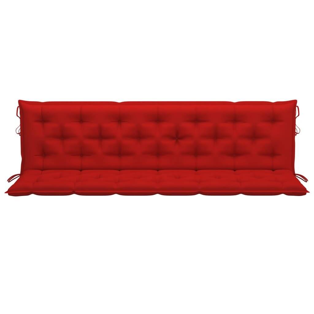 Auflage für Hollywoodschaukel Rot 200 cm Stoff-1