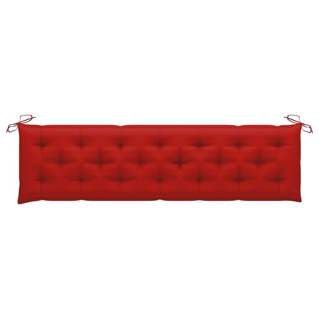 Auflage für Hollywoodschaukel Rot 200 cm Stoff-2