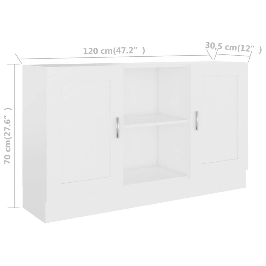 Symbolbild für vidaXL Sideboard Weiß 120x30,5x70 cm Holzwerkstoff