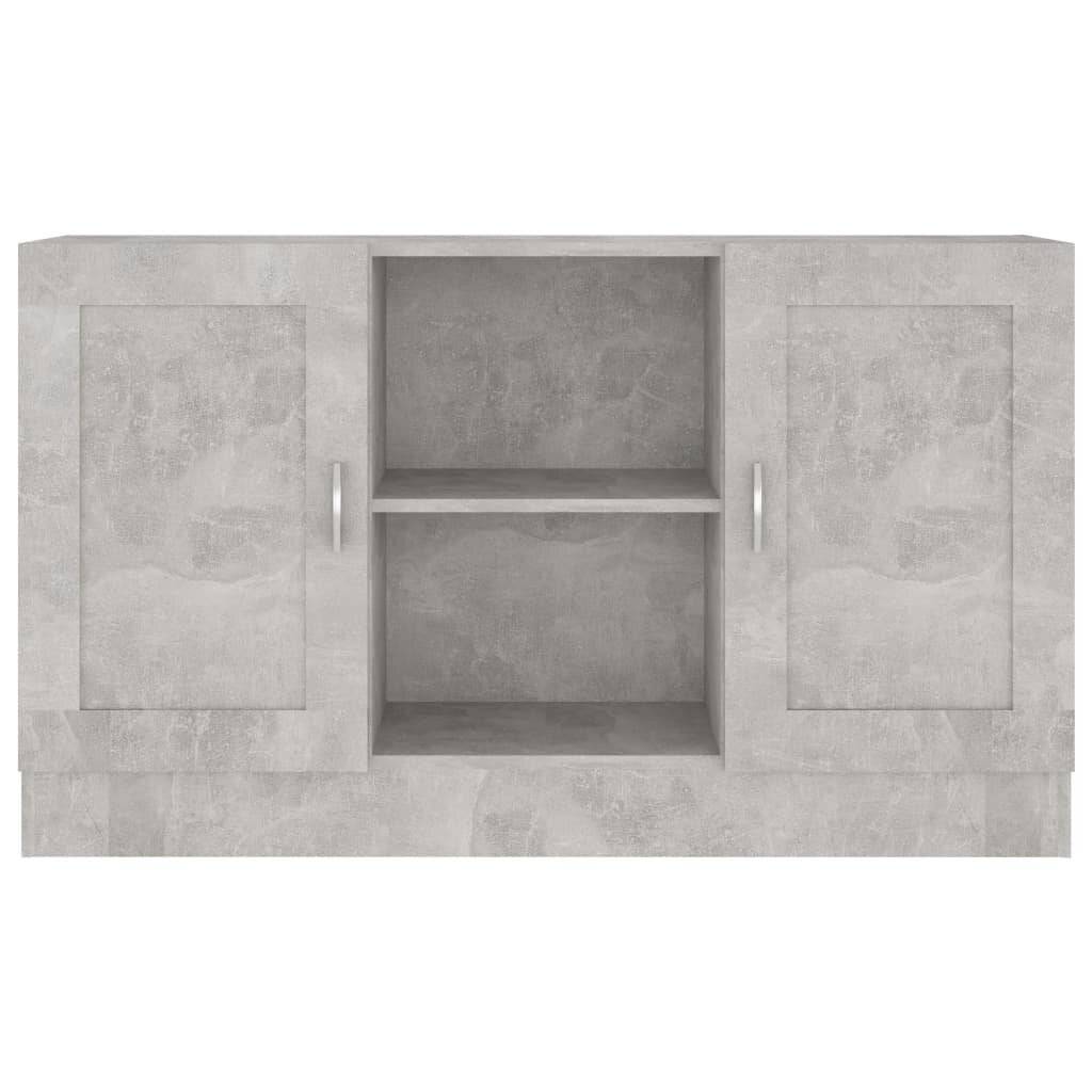 vidaXL Sideboard Betongrau 120x30,5x70 cm Holzwerkstoff-5