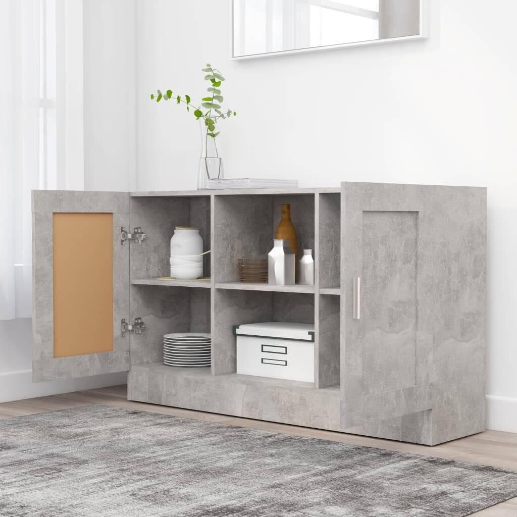 Sideboard Betongrau 120x30,5x70 cm Spanplatte-2