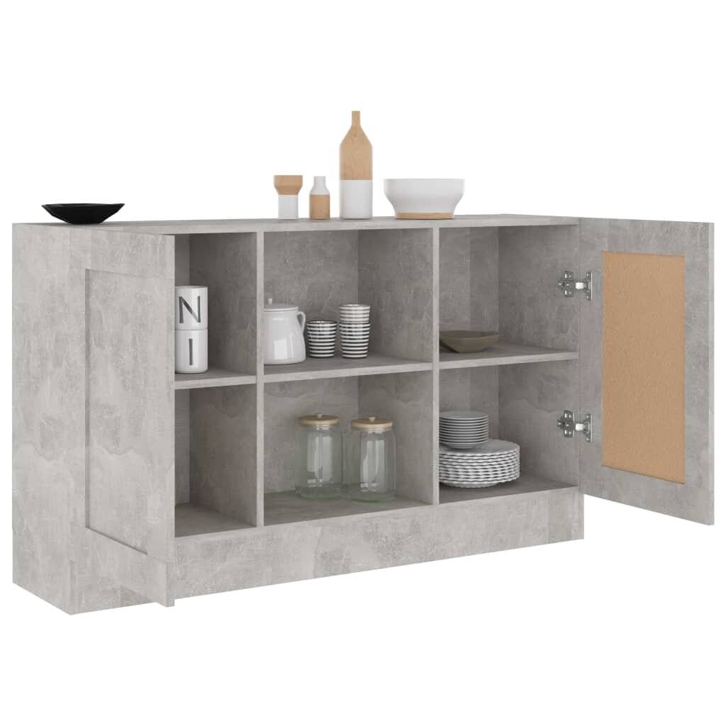 Sideboard Betongrau 120x30,5x70 cm Spanplatte-3