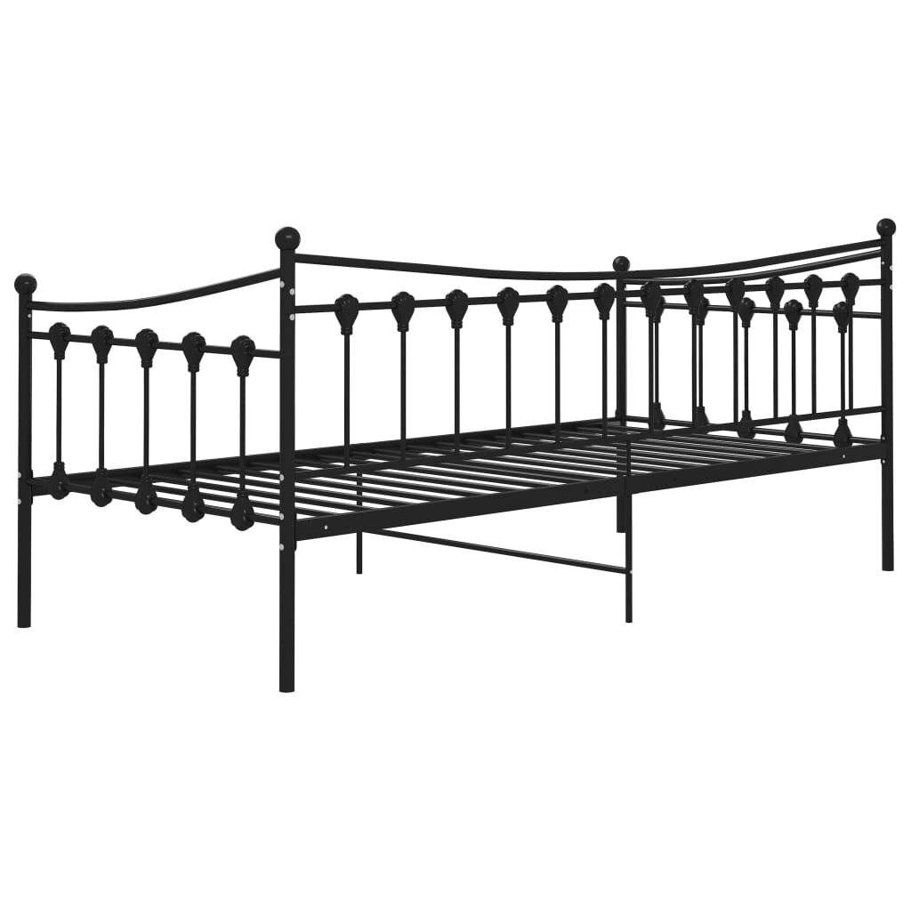 Symbolbild für vidaXL Schlafsofa Bettgestell Schwarz Metall 90x200 cm