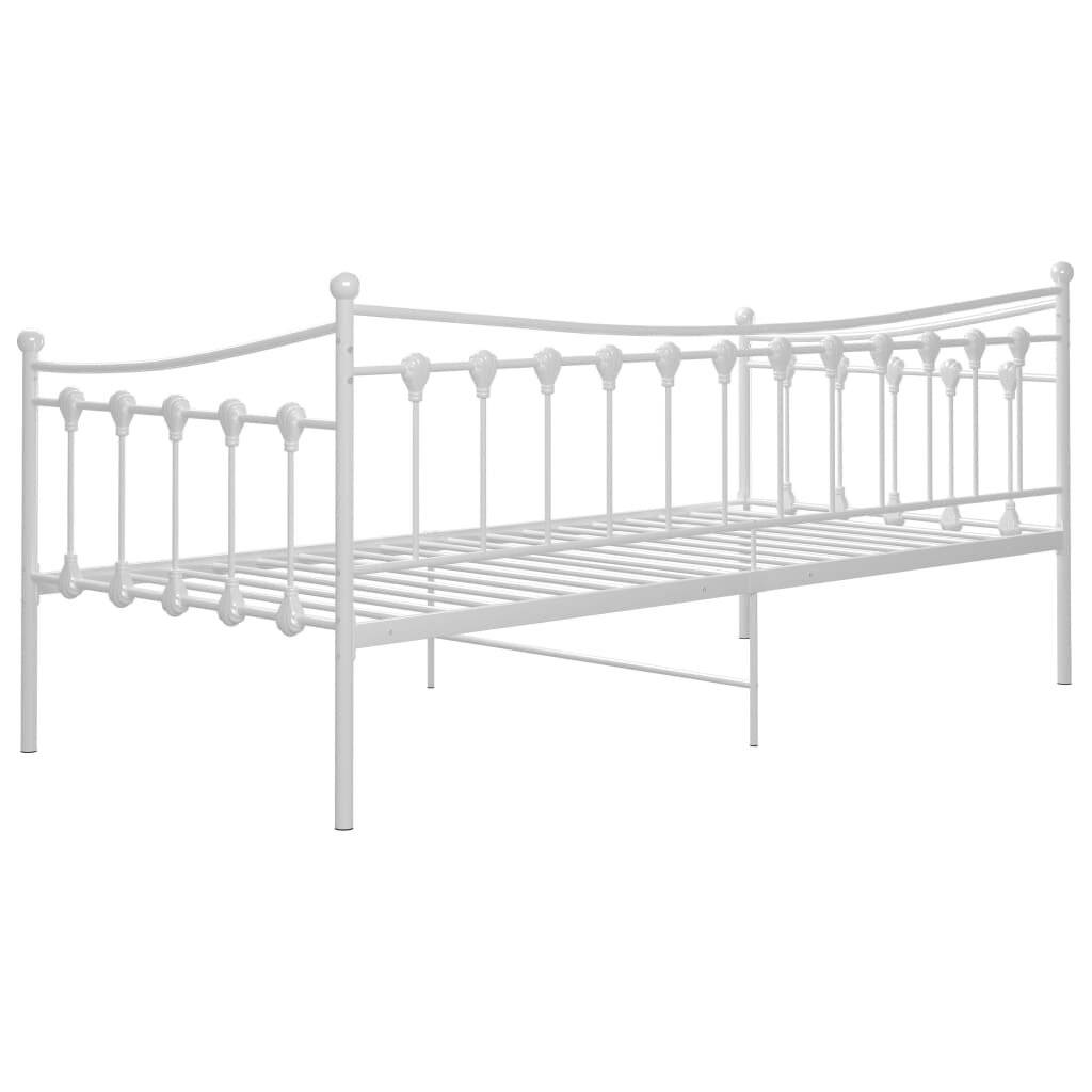 Symbolbild für Schlafsofa Bettgestell Weiß Metall 90x200 cm