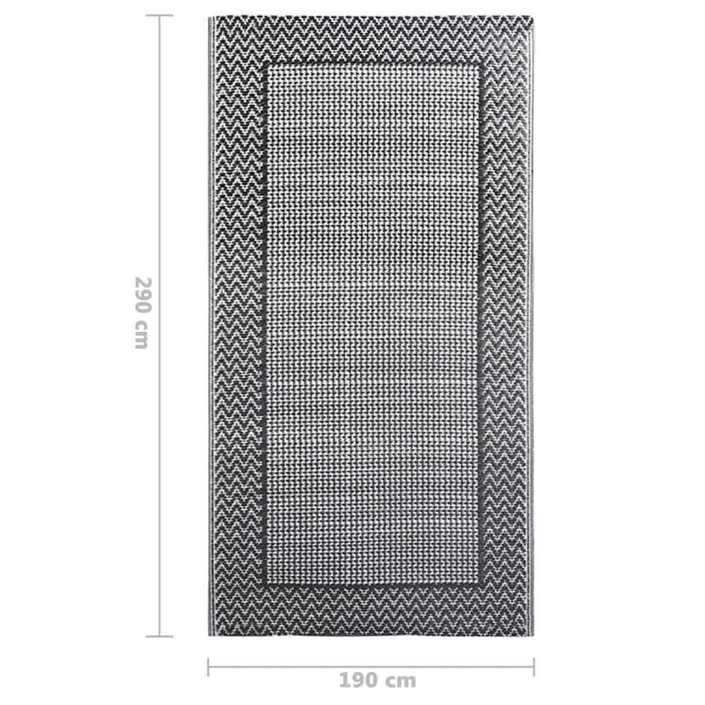 vidaXL Outdoor-Teppich ARAKIL Grau 190x290 cm PP-6